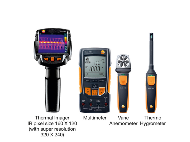 Testo 868 thermal imager with other Smart Instruments